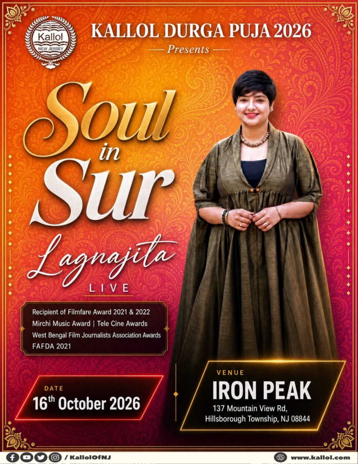Lagnajita Chakraborty Durga Puja 2026 flyer